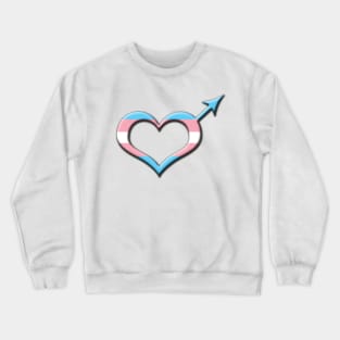 Heart-Shaped Transgender Pride Male Gender Symbol Crewneck Sweatshirt